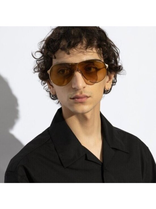 Tom Ford Gaia FT1174 28K Sunglasses Rose Gold Aviator Frame, Roviex Lenses main image 7